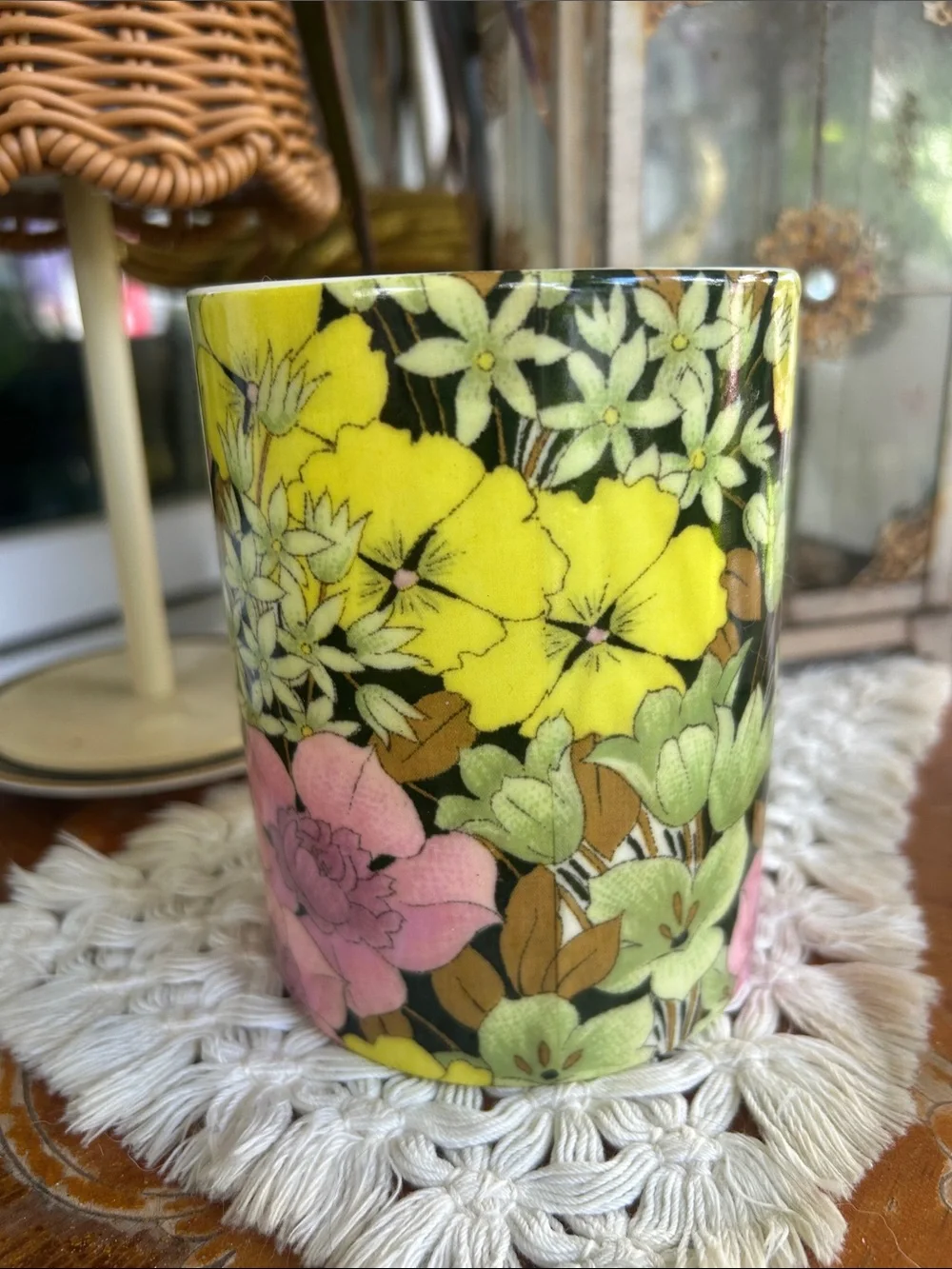 Floral Ceramic Cup